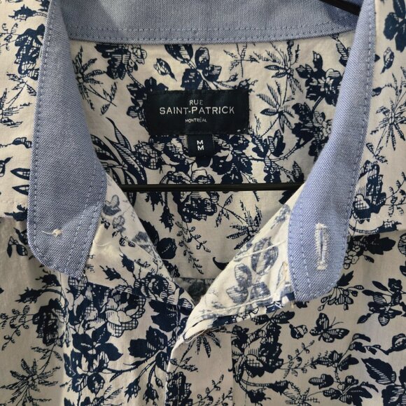 Rue Saint-Patrick Button down shirt size M - Picture 2 of 4
